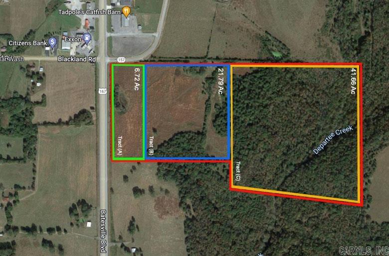 Vacant Land for sale – 6.72 acres  Hwy 167   Pleasant Plains, AR