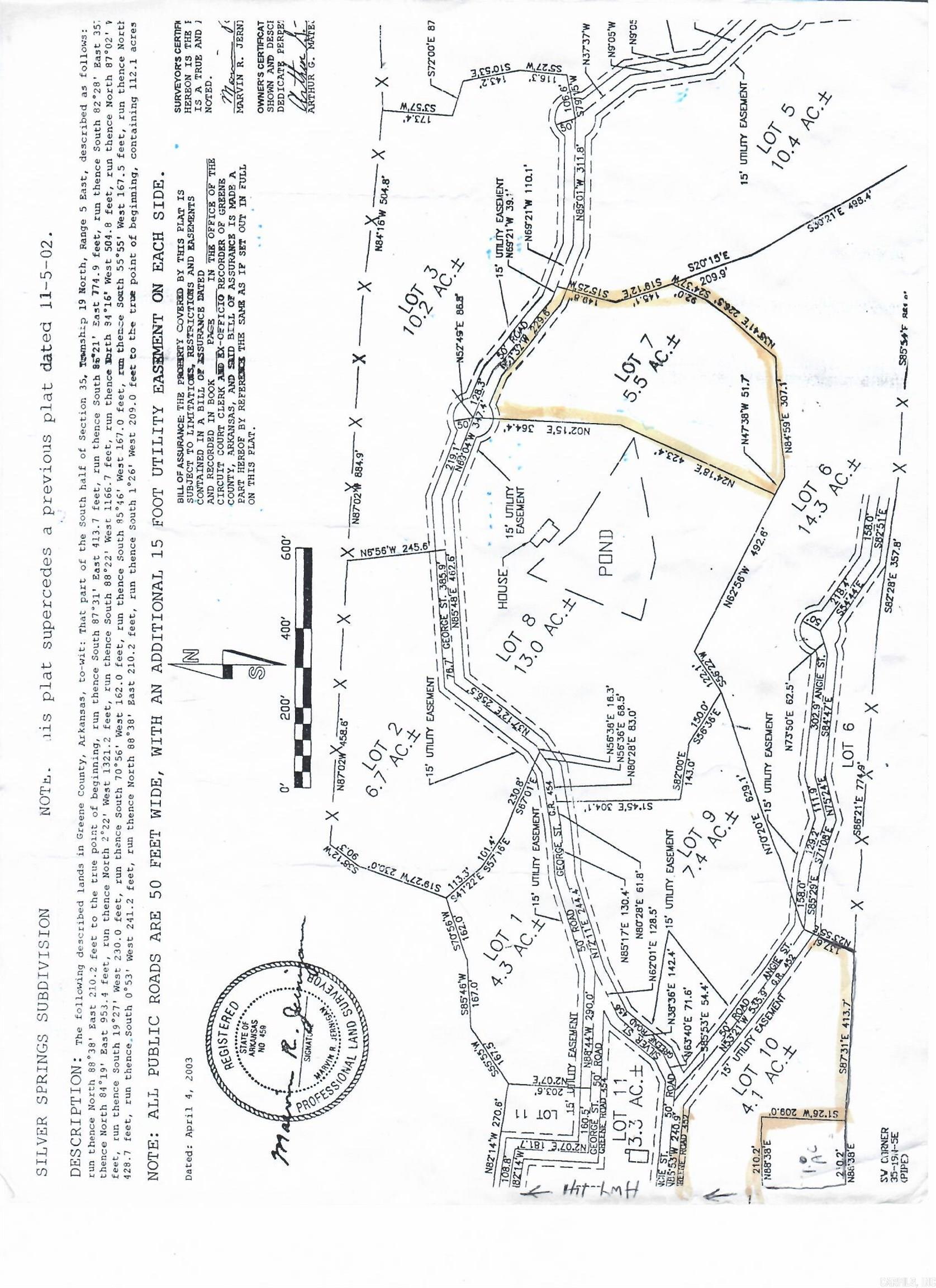 Vacant Land for sale – 0000  HWY 141 Lot 10  SILVER SPRINGS SUB-DIVISION 4.1 ACRES  Marmaduke, AR