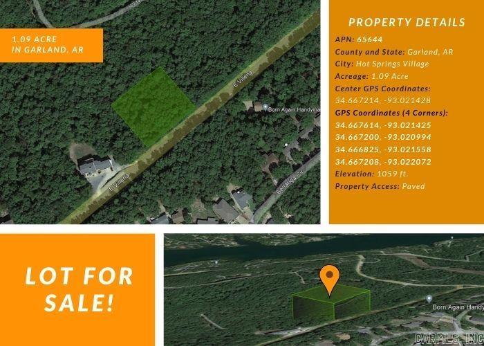 Photo 16 - Vacant Land for sale – 152  E Villena Dr   Hot Springs Village, AR