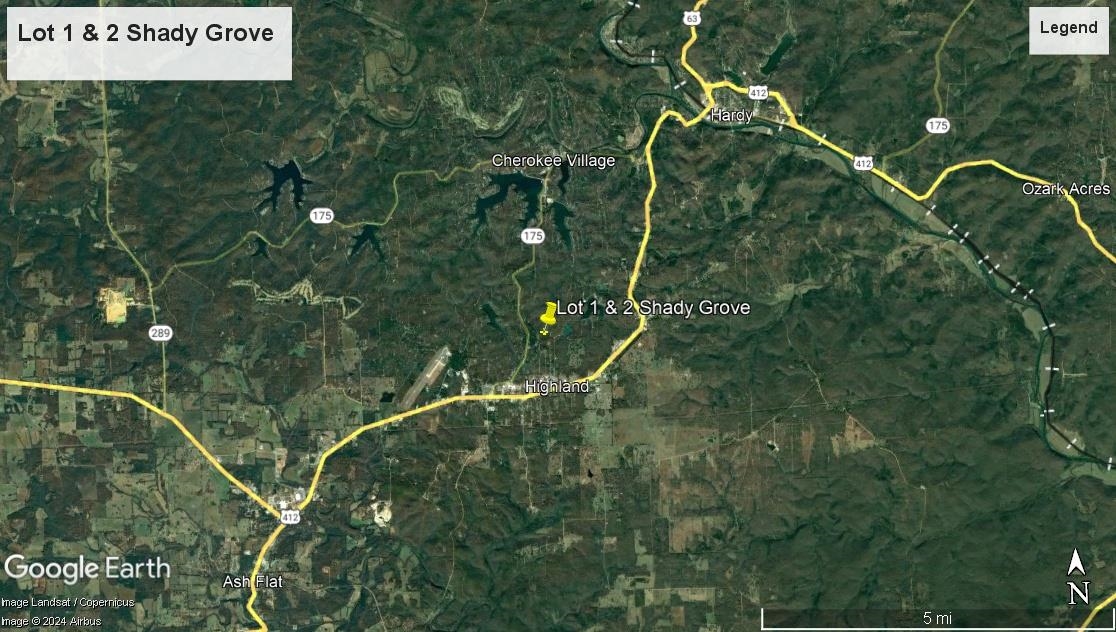 Photo 3 - Vacant Land for sale – Lot 1 & 2  Adam   Highland, AR