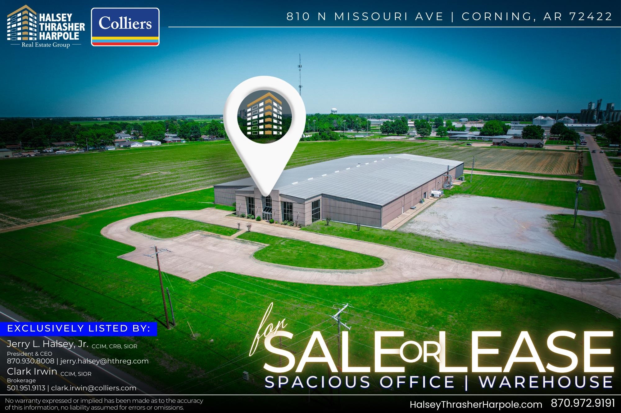 Commercial / Industrial for sale – 810 N Missouri Ave   Corning, AR