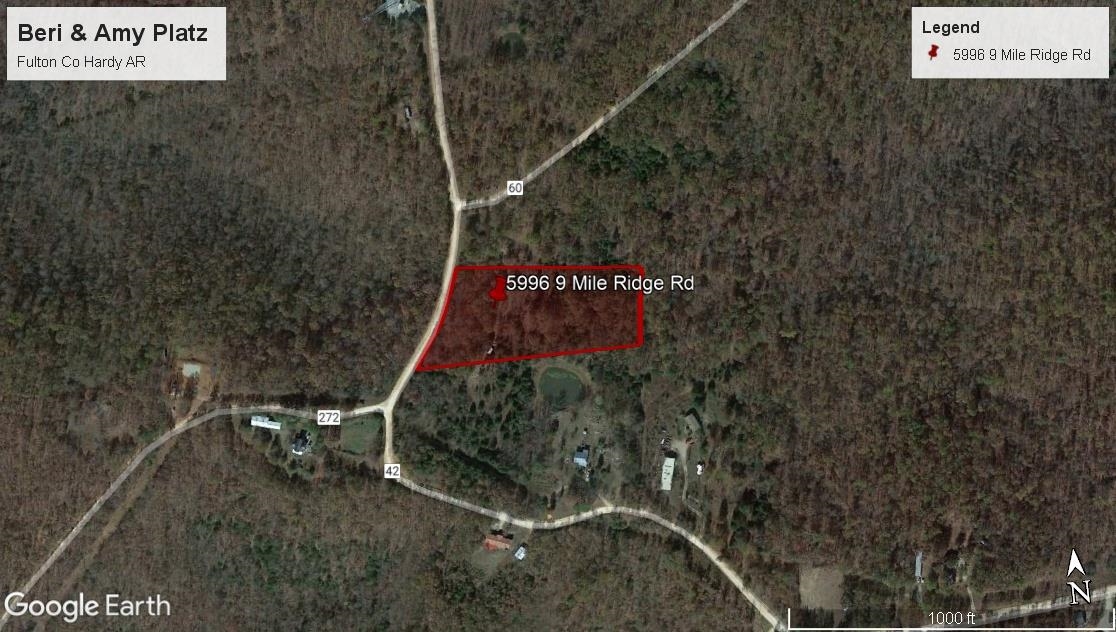 Photo 2 - Vacant Land for sale – 5996  9 Mile Ridge   Hardy, AR