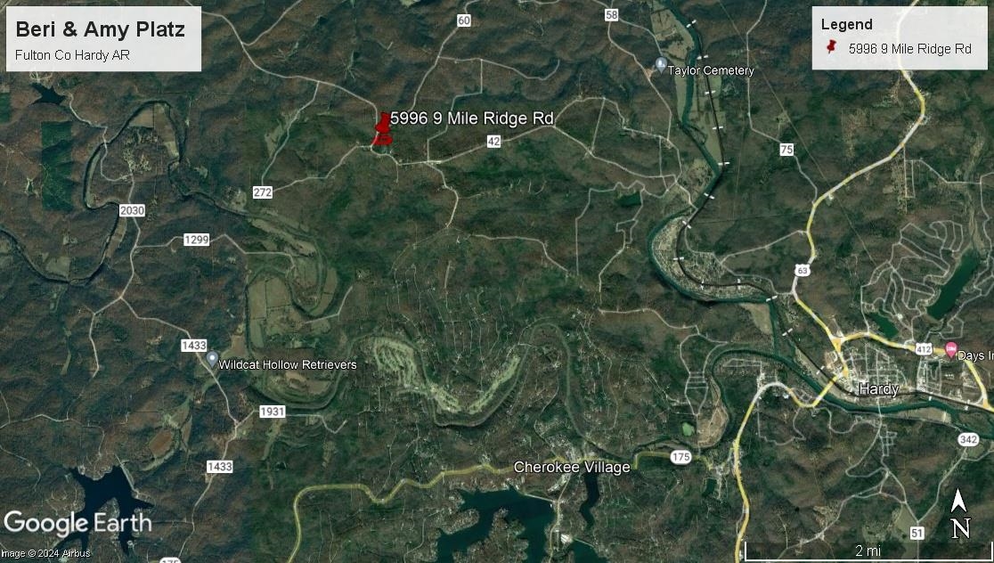 Photo 3 - Vacant Land for sale – 5996  9 Mile Ridge   Hardy, AR