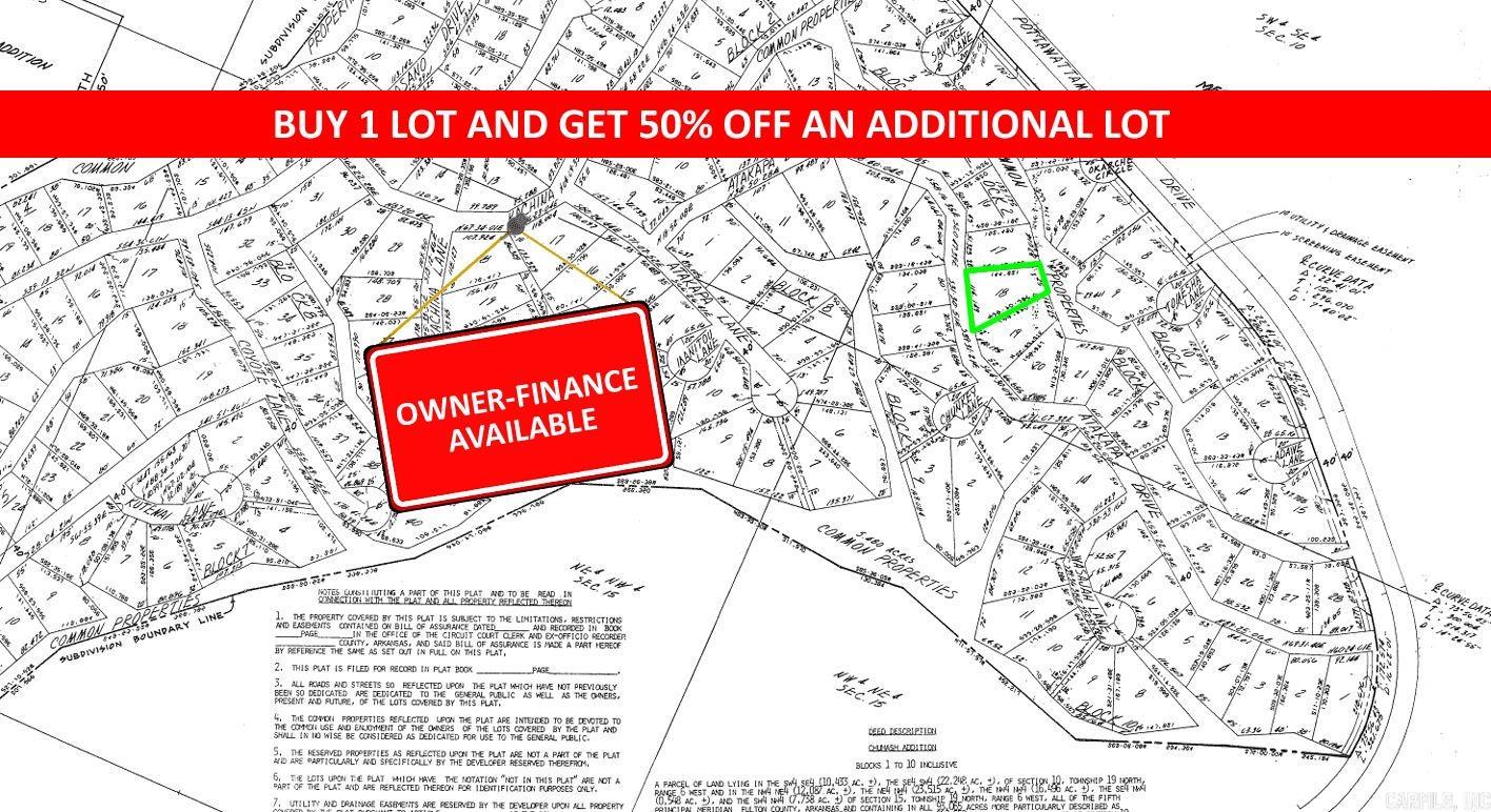 Photo 2 - Vacant Land for sale – Lot 18  Atakapa   Cherokee Village, AR