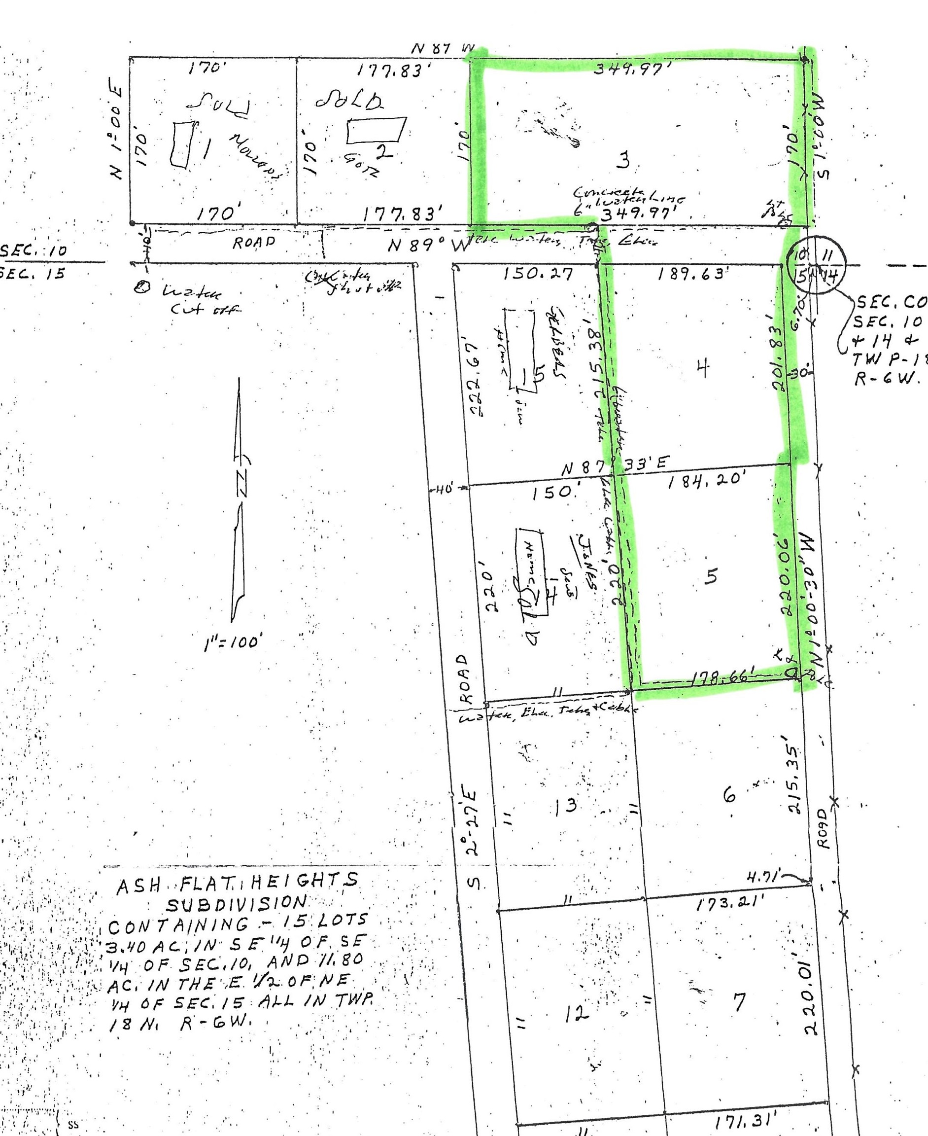 Photo 5 - Vacant Land for sale – Lots 3,4,5  Martin   Ash Flat, AR