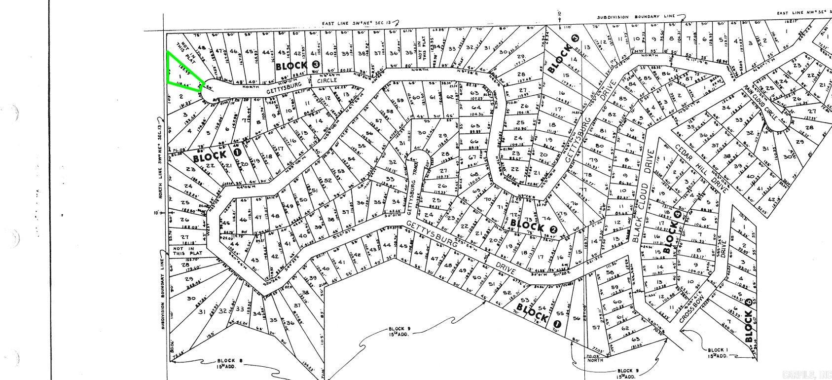Photo 2 - Vacant Land for sale – Lot 1  Gettysburg   Cherokee Village, AR