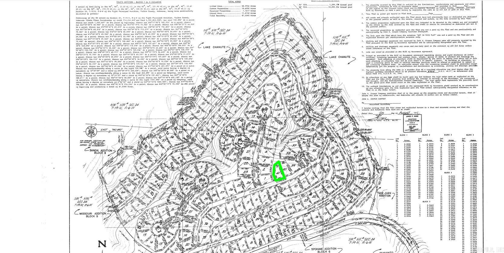 Photo 2 - Vacant Land for sale – Lot 41  ISLETA   Cherokee Village, AR