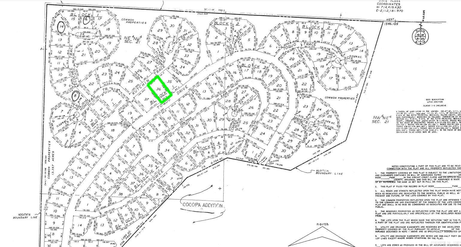 Photo 2 - Vacant Land for sale – Lot 36  TOQUO   Cherokee Village, AR