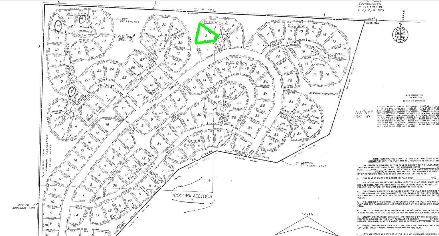 Photo 2 - Vacant Land for sale – Lot 2  WIYOT   Cherokee Village, AR