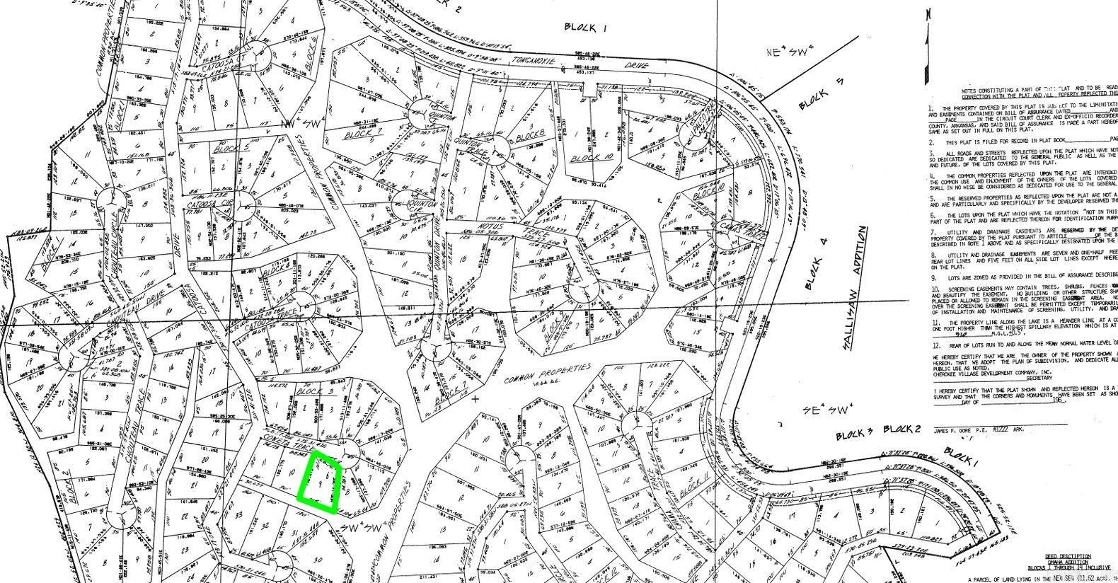 Photo 2 - Vacant Land for sale – Lot 9  COWETA   Cherokee Village, AR