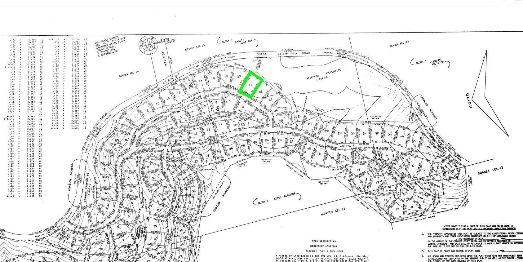 Photo 2 - Vacant Land for sale – Lot 21  CAMARON   Cherokee Village, AR
