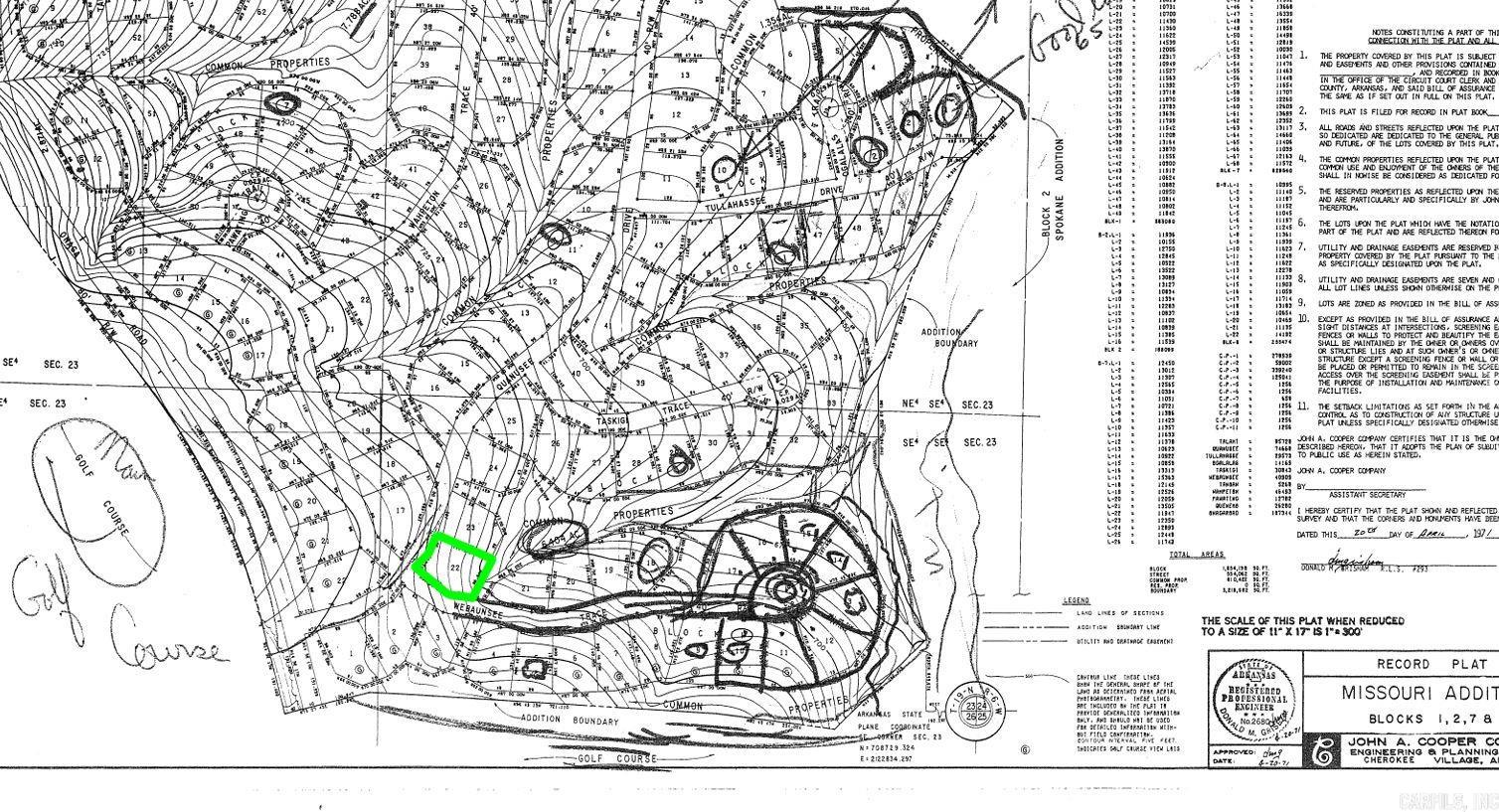 Photo 2 - Vacant Land for sale – 0  QUANUSEE   Cherokee Village, AR