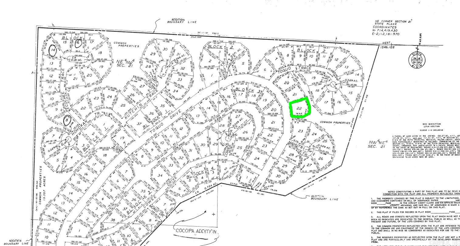 Photo 2 - Vacant Land for sale – Lot 22  Toquo   Cherokee Village, AR