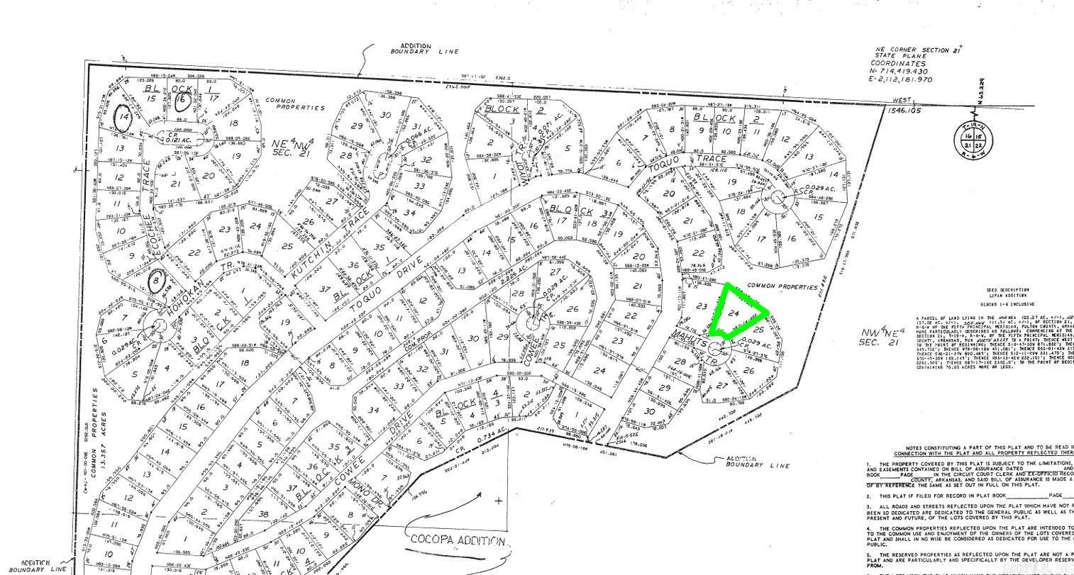 Photo 2 - Vacant Land for sale – Lot 24  Mahuts   Cherokee Village, AR