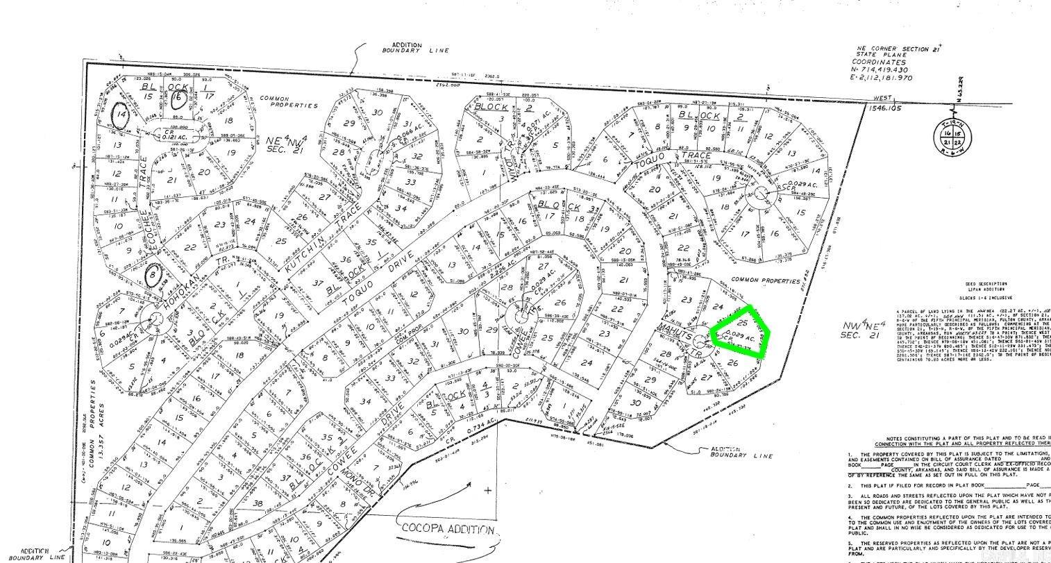 Photo 2 - Vacant Land for sale – Lot 25  Mahuts   Cherokee Village, AR