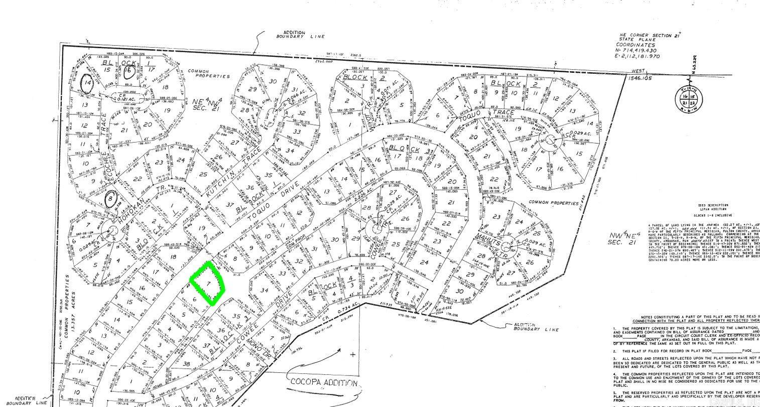 Photo 2 - Vacant Land for sale – Lot 7  Toquo   Cherokee Village, AR