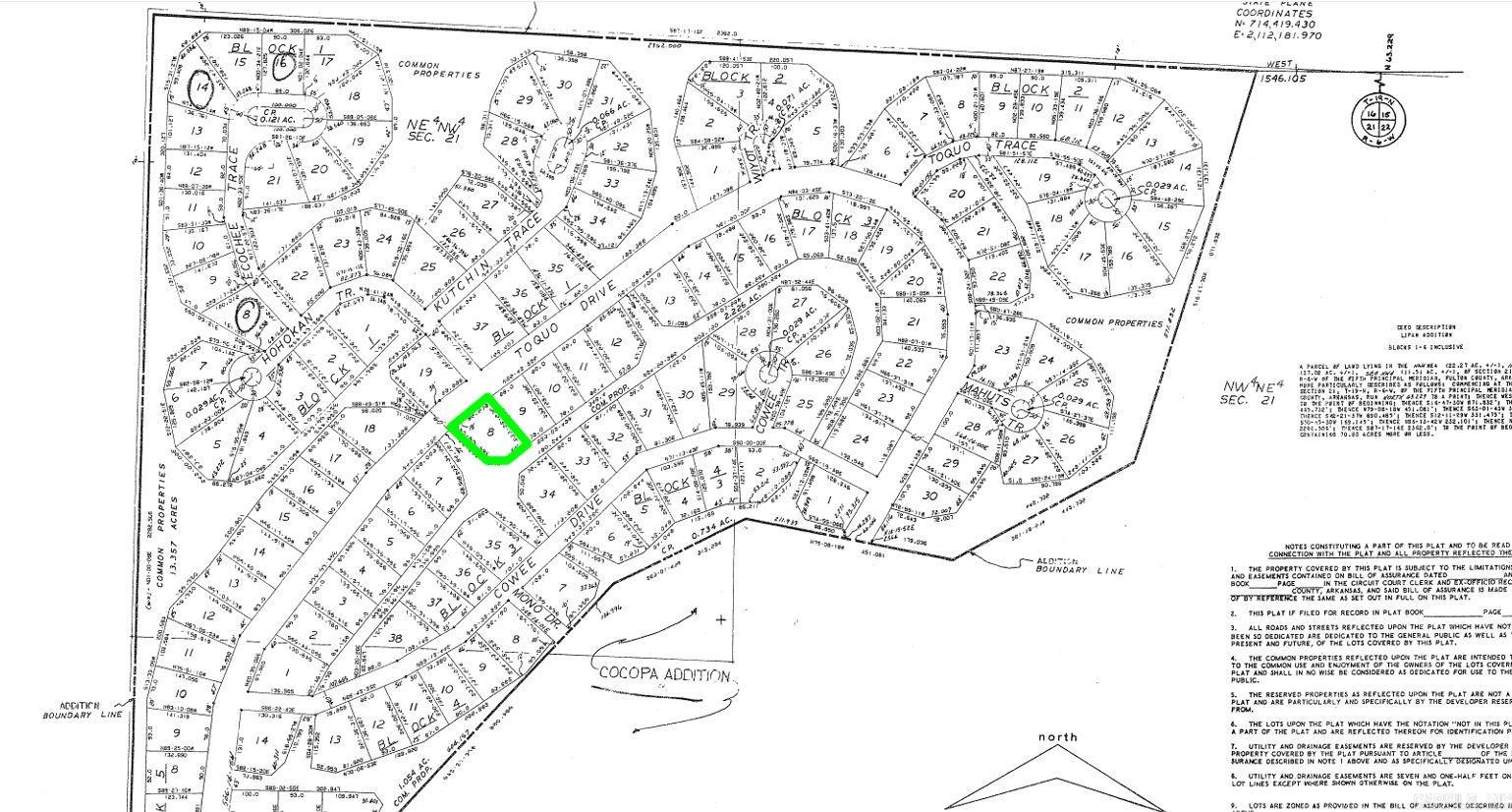 Photo 2 - Vacant Land for sale – Lot 8  Toquo   Cherokee Village, AR
