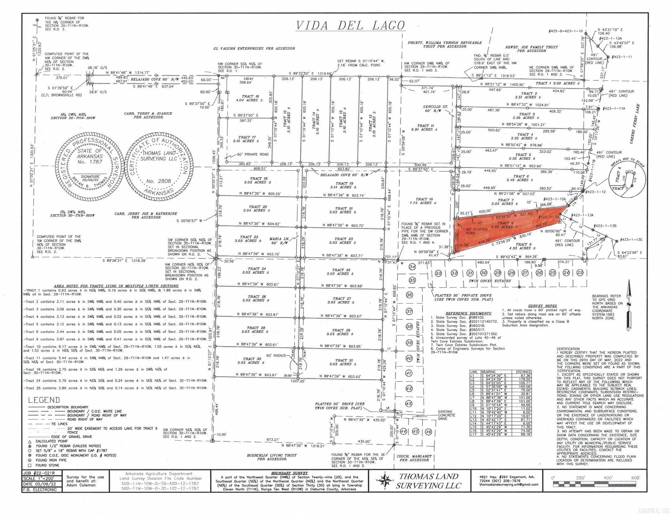 Photo 6 - Vacant Land for sale – Lot 8  Vida Del Lago Subdivision   Greers Ferry, AR