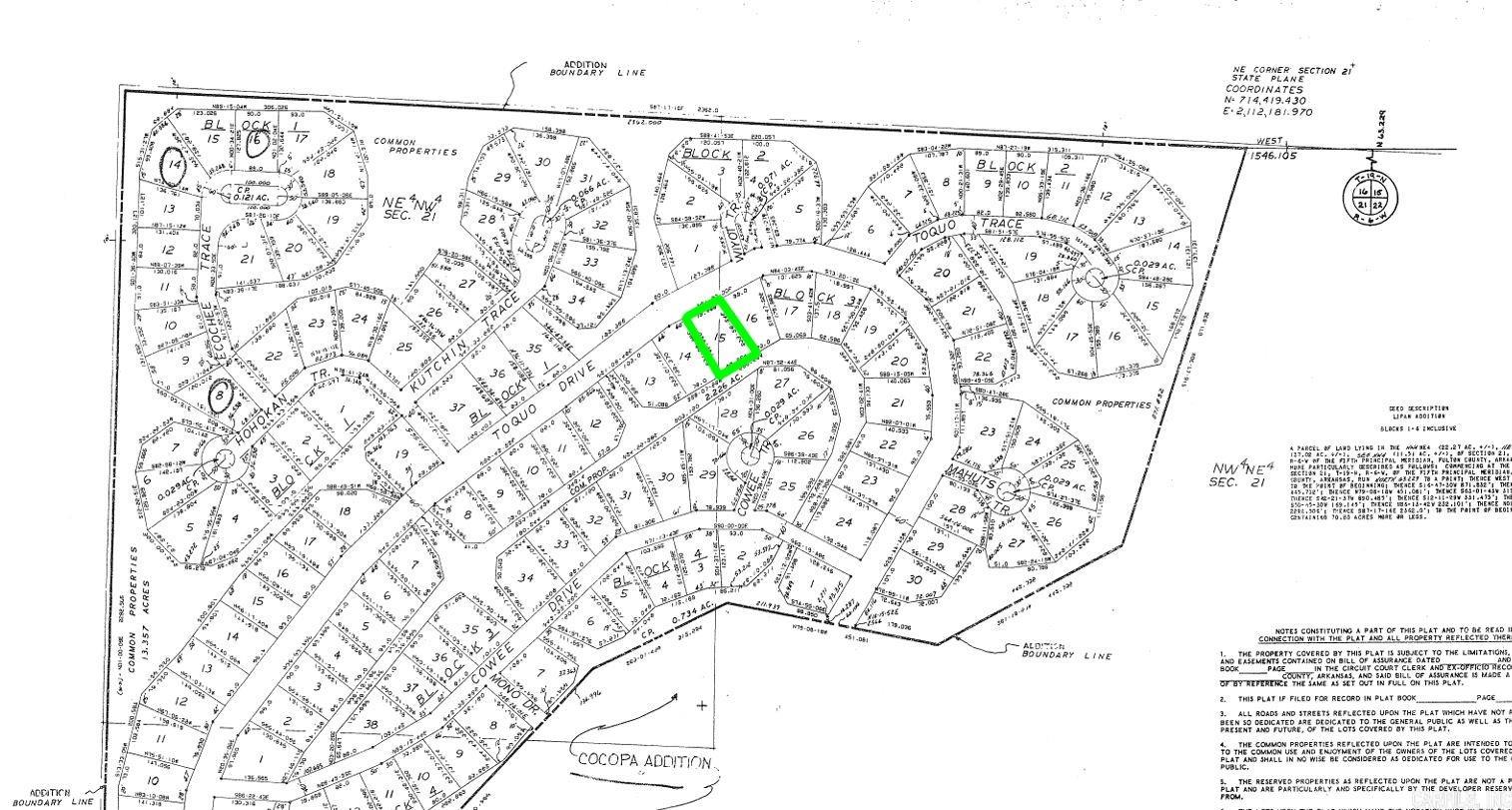 Photo 2 - Vacant Land for sale – Lot 15  Toquo   Cherokee Village, AR