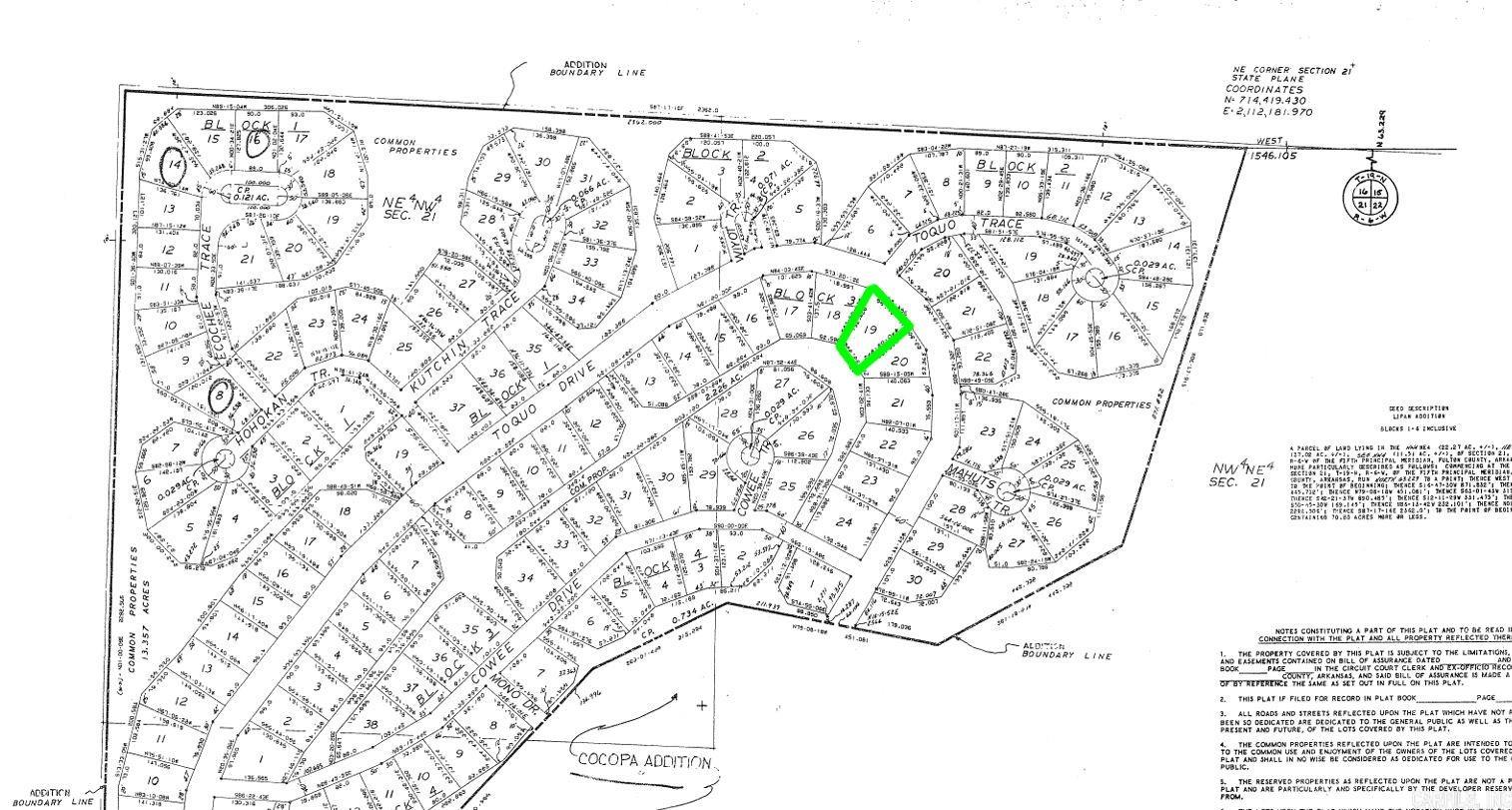 Photo 2 - Vacant Land for sale – Lot 19  Toquo   Cherokee Village, AR