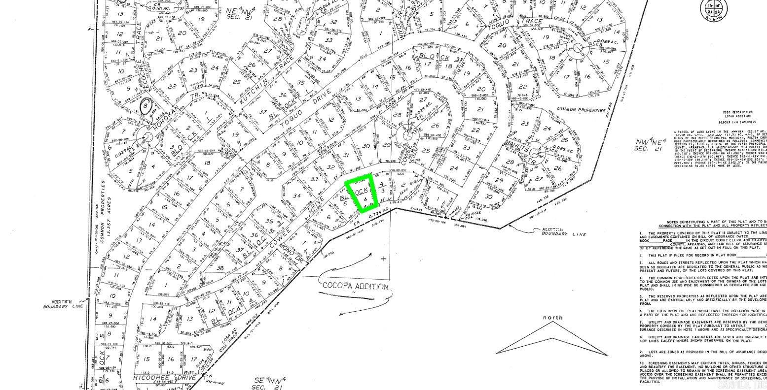 Photo 2 - Vacant Land for sale – Lot 4  Cowee   Cherokee Village, AR