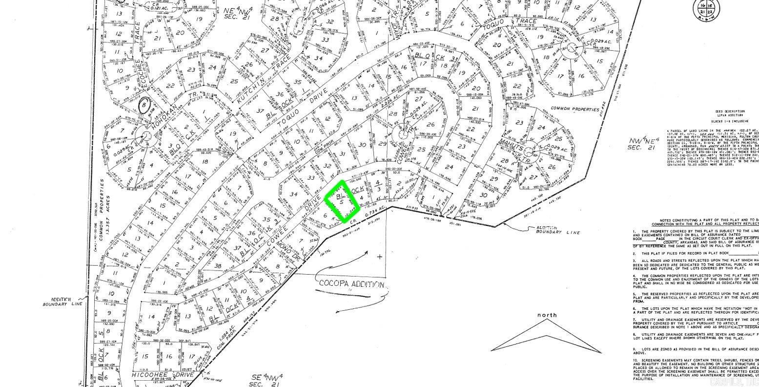 Photo 2 - Vacant Land for sale – Lot 5  Cowee   Cherokee Village, AR