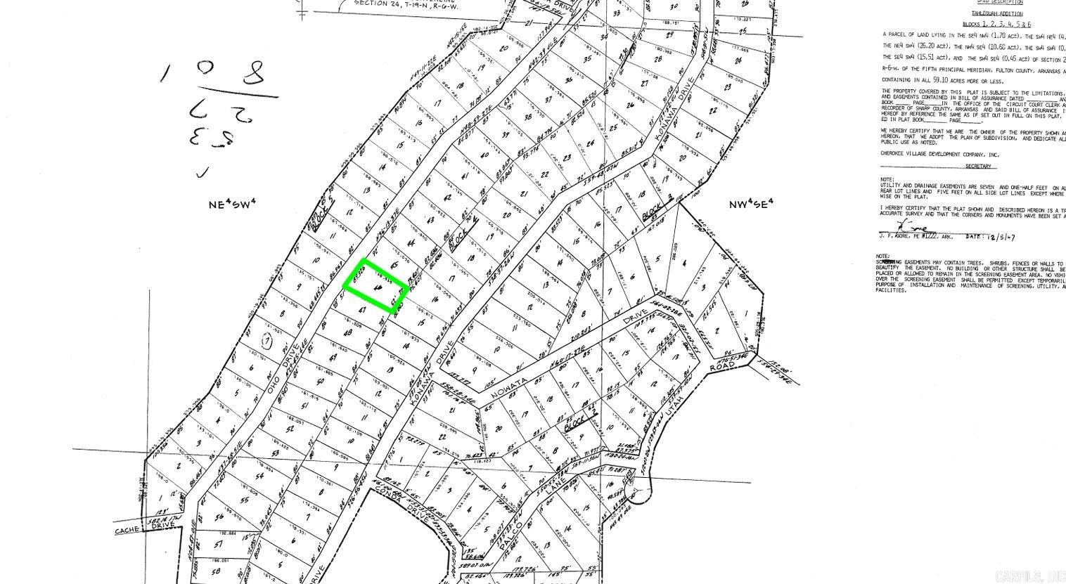 Photo 2 - Vacant Land for sale – Lot 46  Oho   Cherokee Village, AR