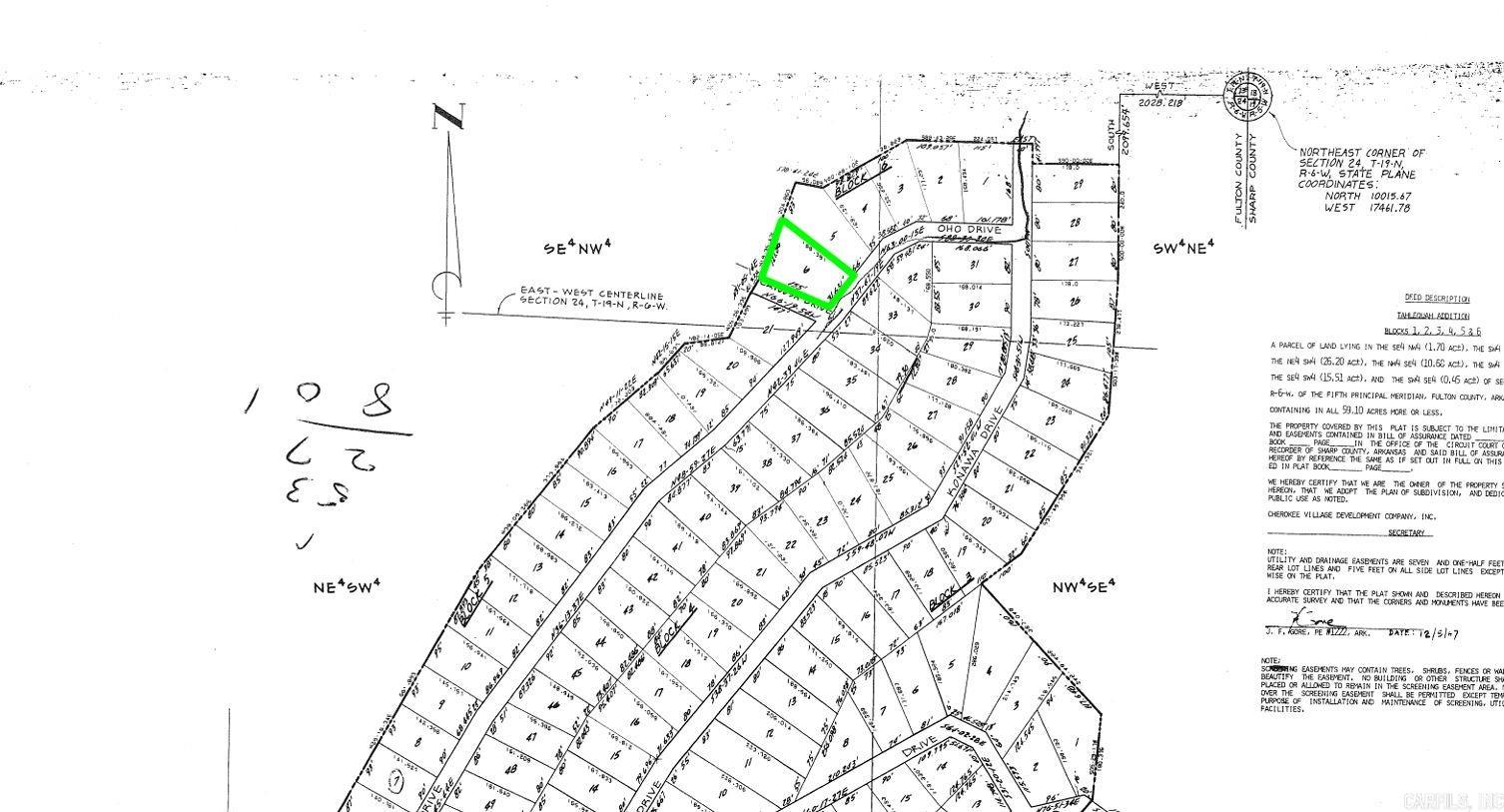 Photo 2 - Vacant Land for sale – Lot 5  Oho   Cherokee Village, AR