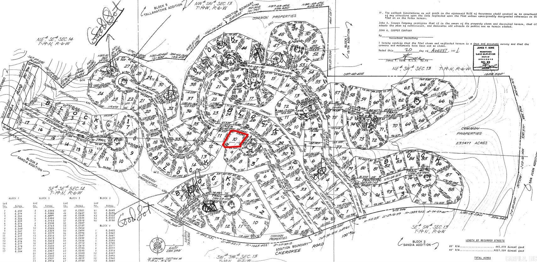 Photo 2 - Vacant Land for sale – Lot 10  Onapa   Cherokee Village, AR