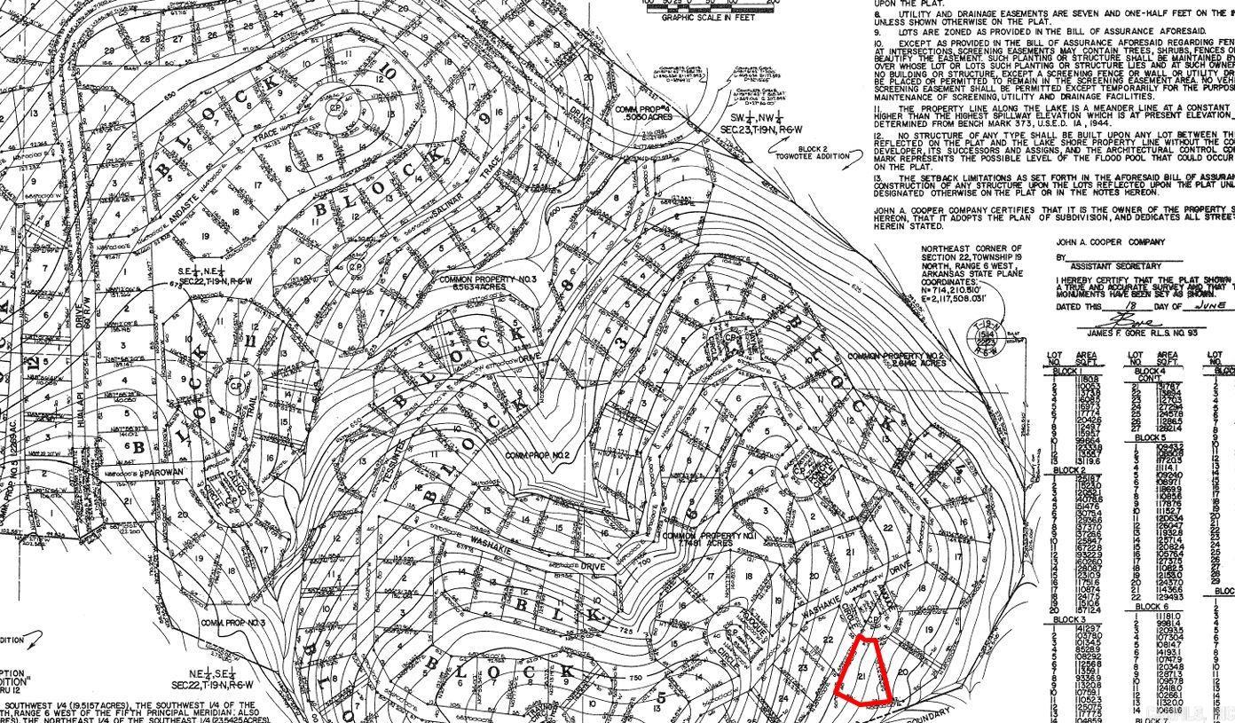 Photo 2 - Vacant Land for sale – Lot 21  Anquoe   Cherokee Village, AR