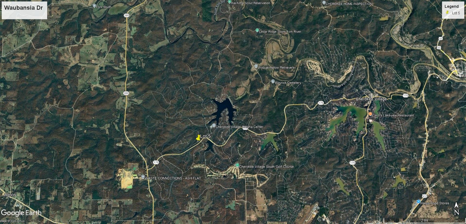 Photo 3 - Vacant Land for sale –   Waubansia   Cherokee Village, AR