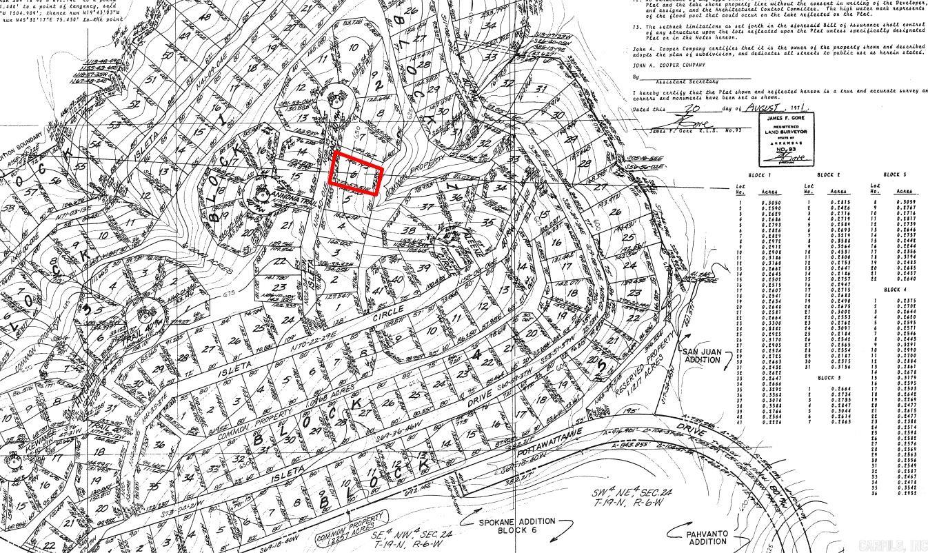 Photo 2 - Vacant Land for sale – Lot 6  Isleta   Cherokee Village, AR