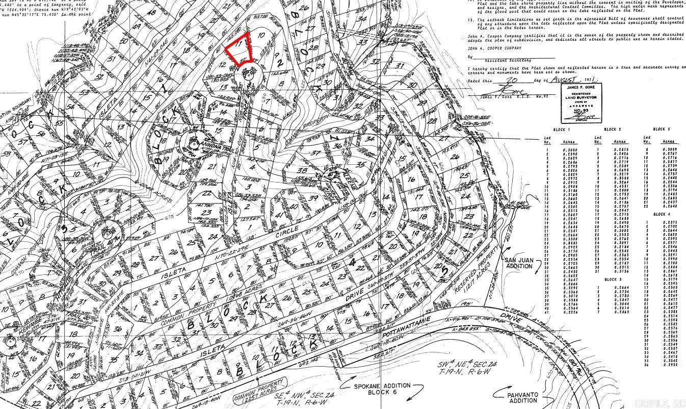 Photo 2 - Vacant Land for sale – Lot 11  Isleta   Cherokee Village, AR