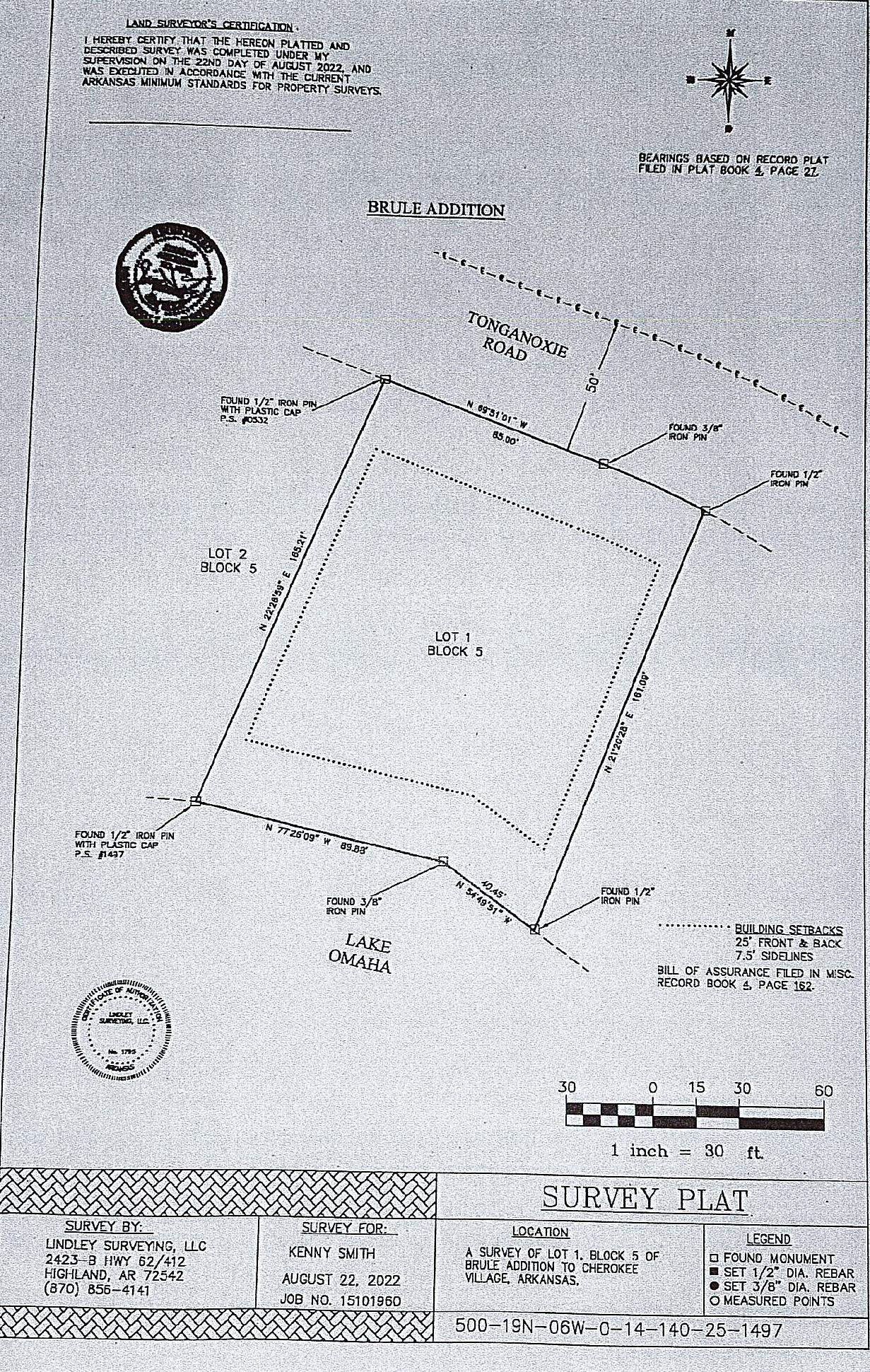 Photo 15 - Vacant Land for sale –   Tonganoxie   Cherokee Village, AR