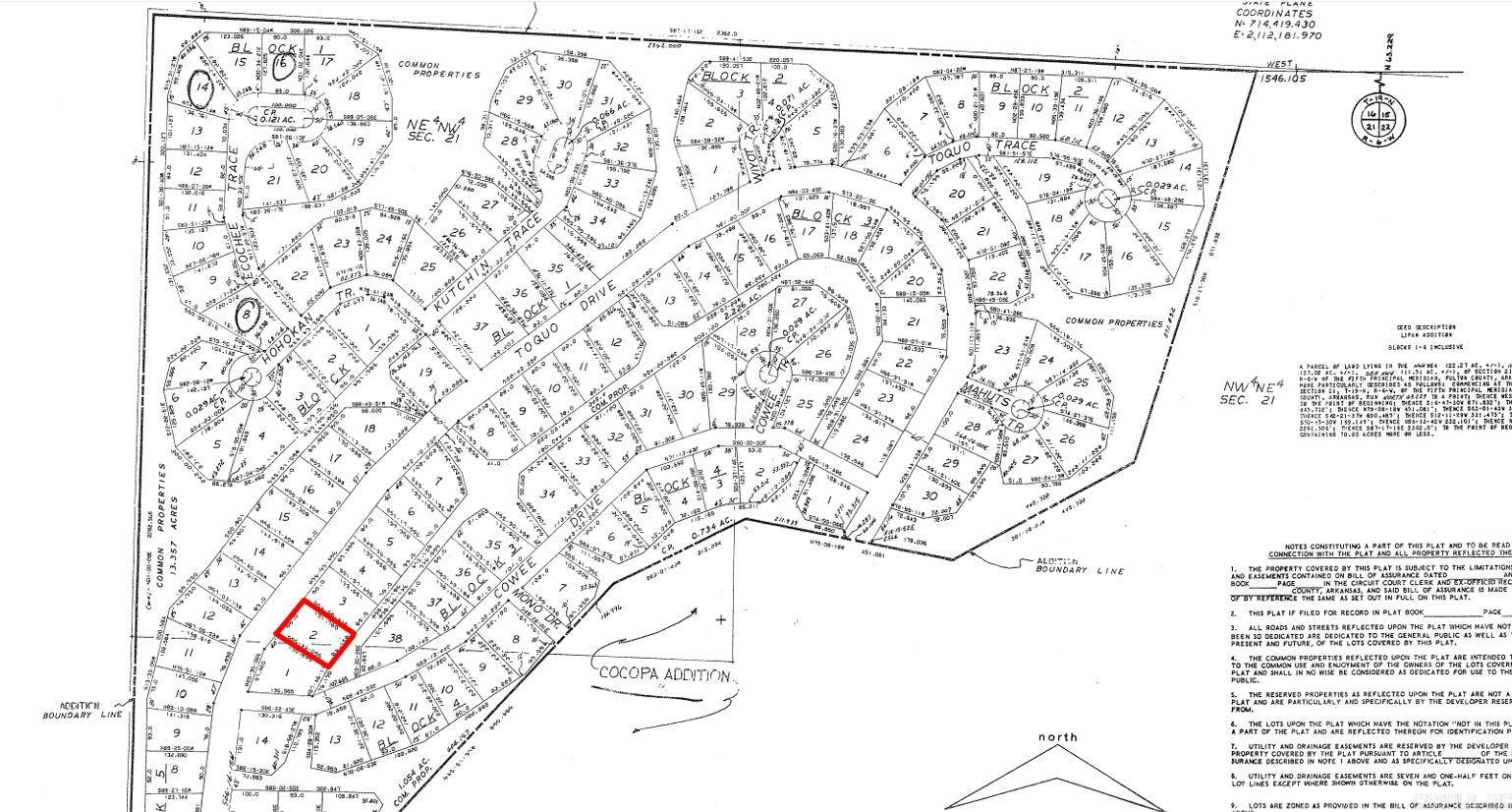 Photo 2 - Vacant Land for sale – Lot 2  Toquo   Cherokee Village, AR