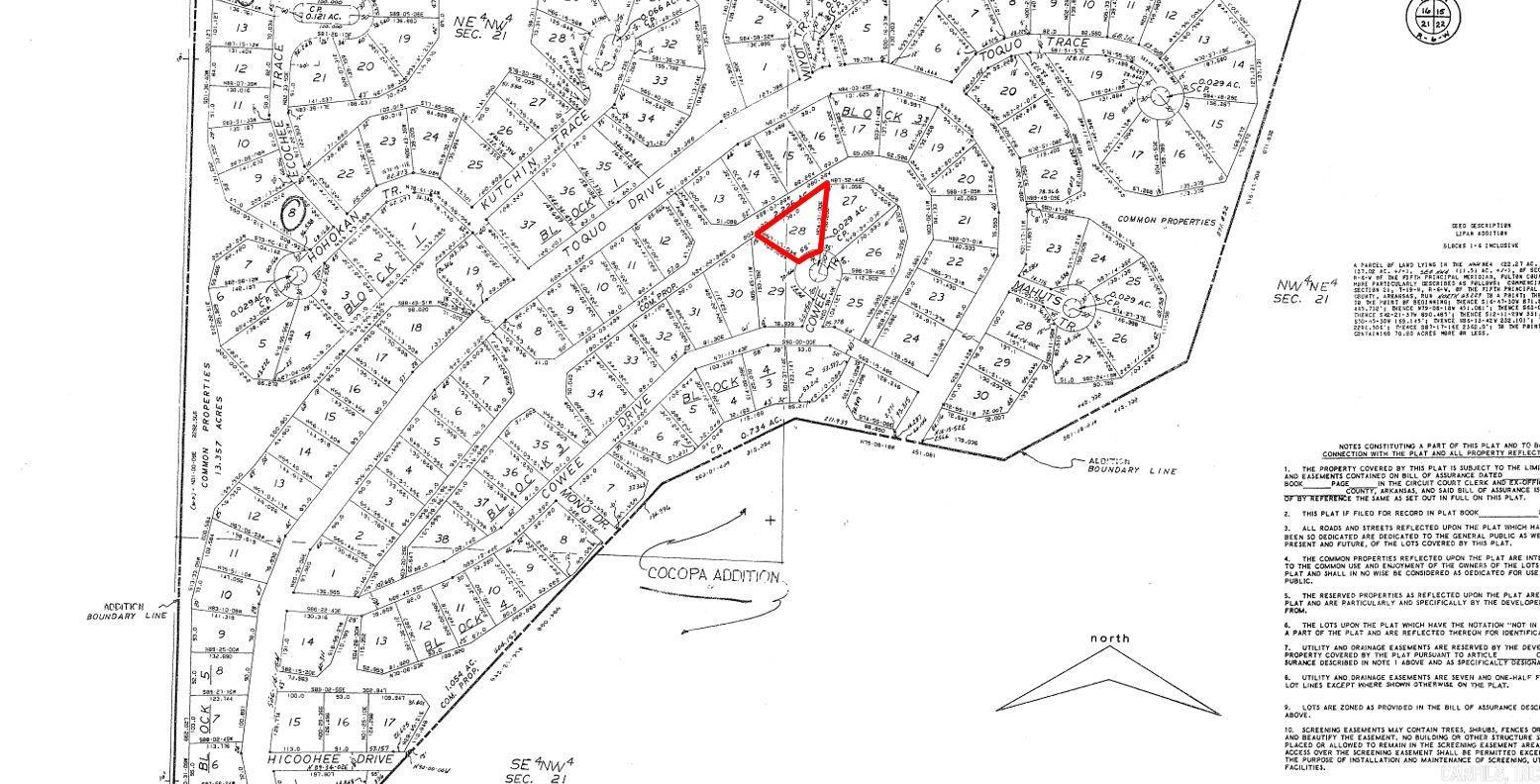 Photo 2 - Vacant Land for sale – Lot 28  Cowee   Cherokee Village, AR