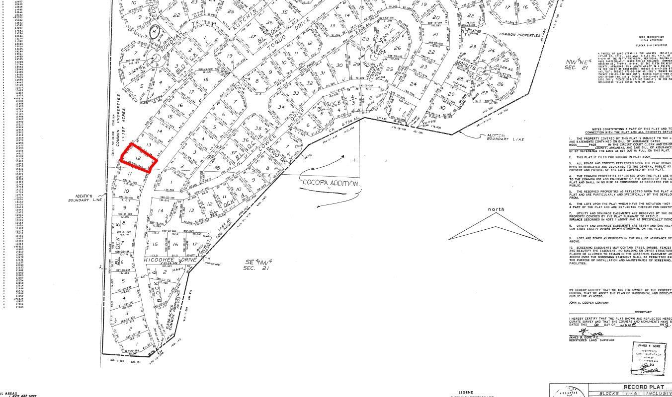 Photo 2 - Vacant Land for sale – Lot 12  Toquo   Cherokee Village, AR