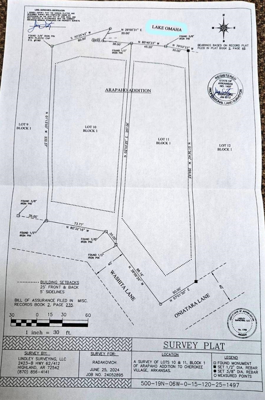 Photo 2 - Vacant Land for sale –   Oniatara   Cherokee Village, AR