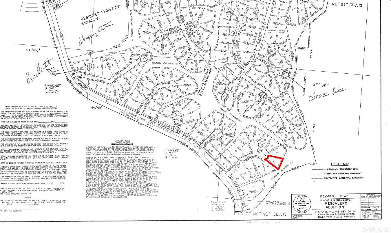 Photo 2 - Vacant Land for sale – Lot 41  Paola   Cherokee Village, AR