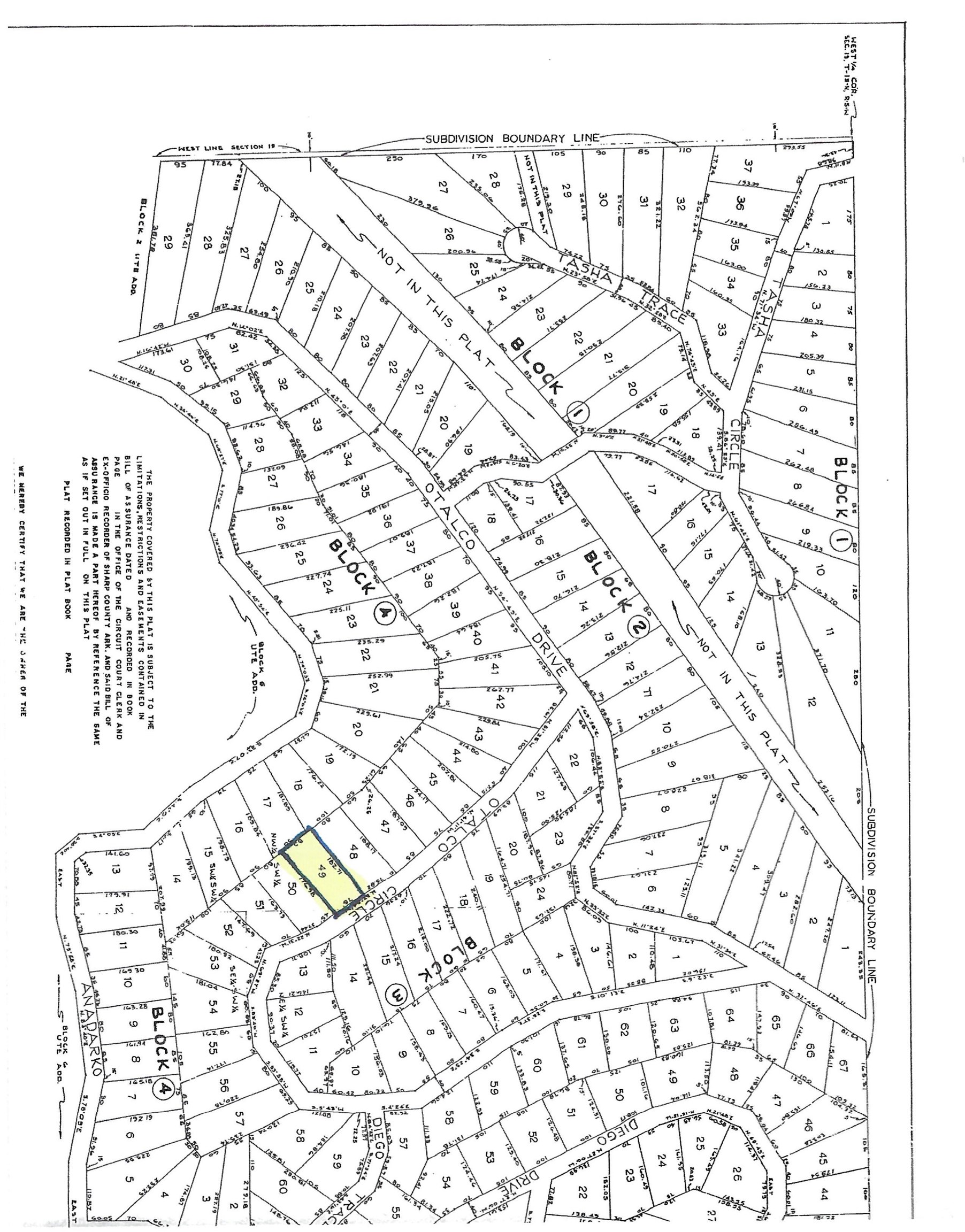 Vacant Land for sale – TBD  Otalco   Cherokee Village, AR