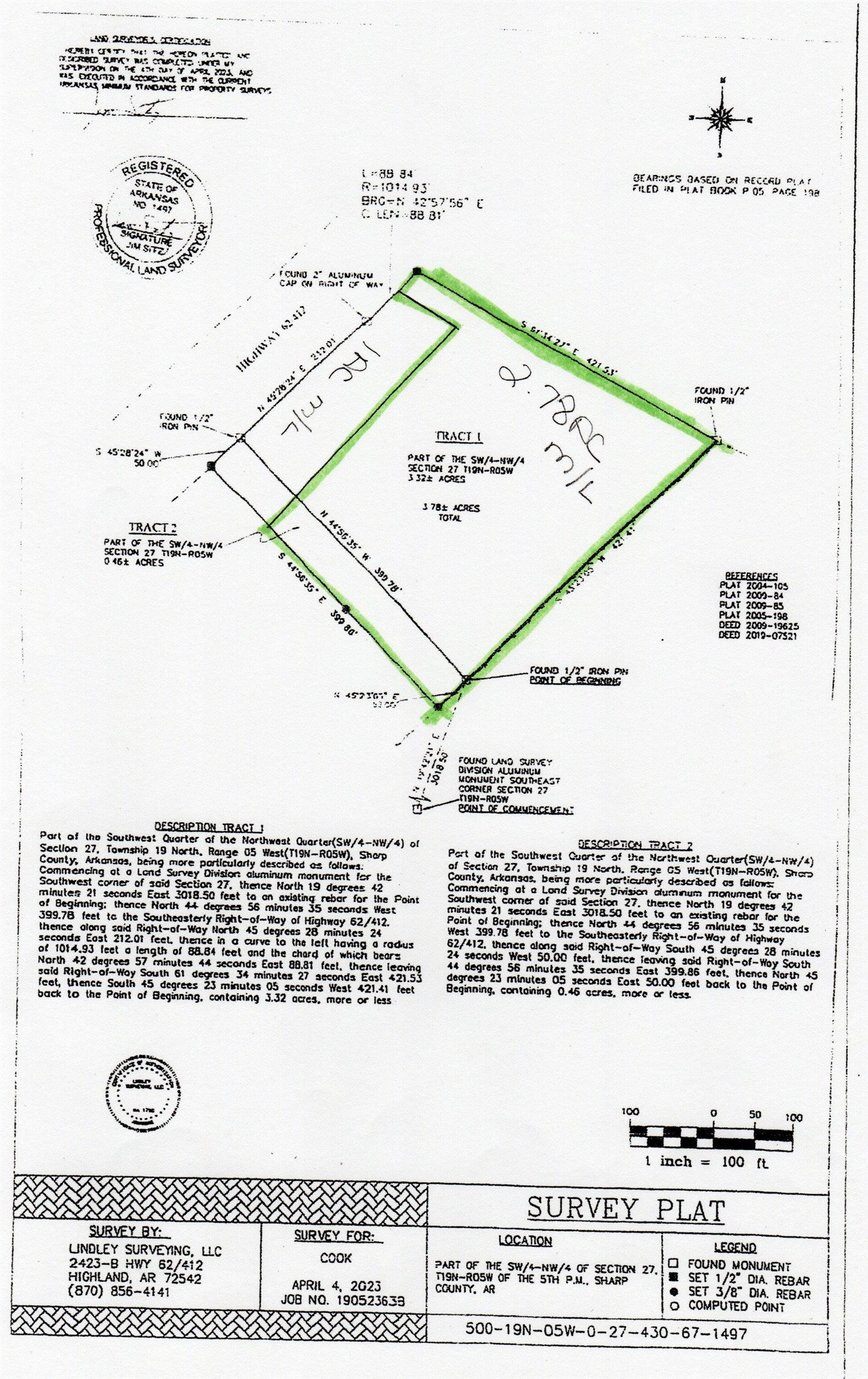 Photo 7 - Vacant Land for sale – 2530B  US 62-412   Highland, AR