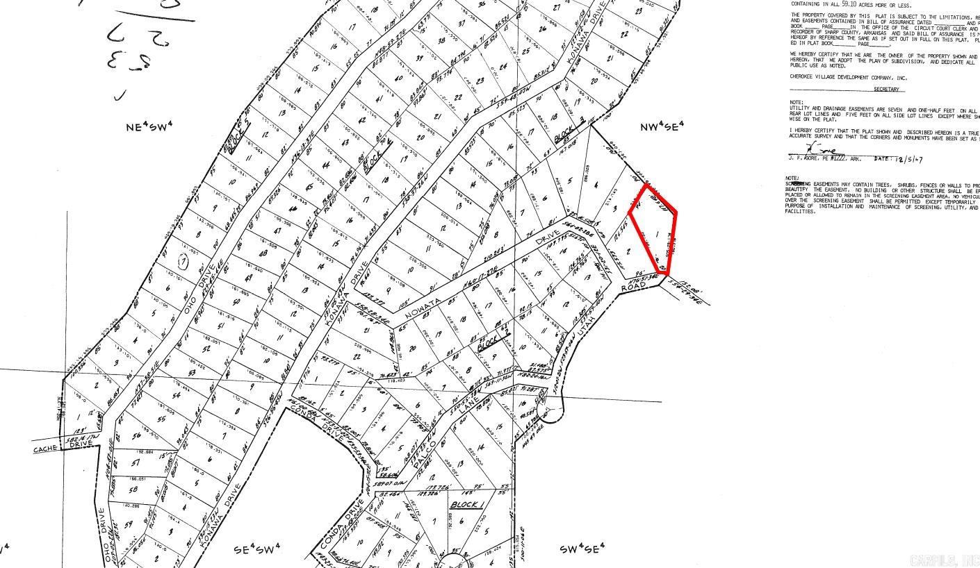 Photo 2 - Vacant Land for sale – Lot 1  Utah   Cherokee Village, AR