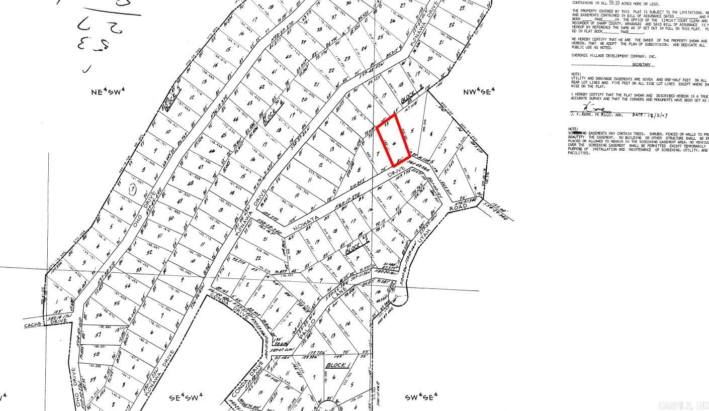 Photo 2 - Vacant Land for sale – Lot 6  Nowata   Cherokee Village, AR