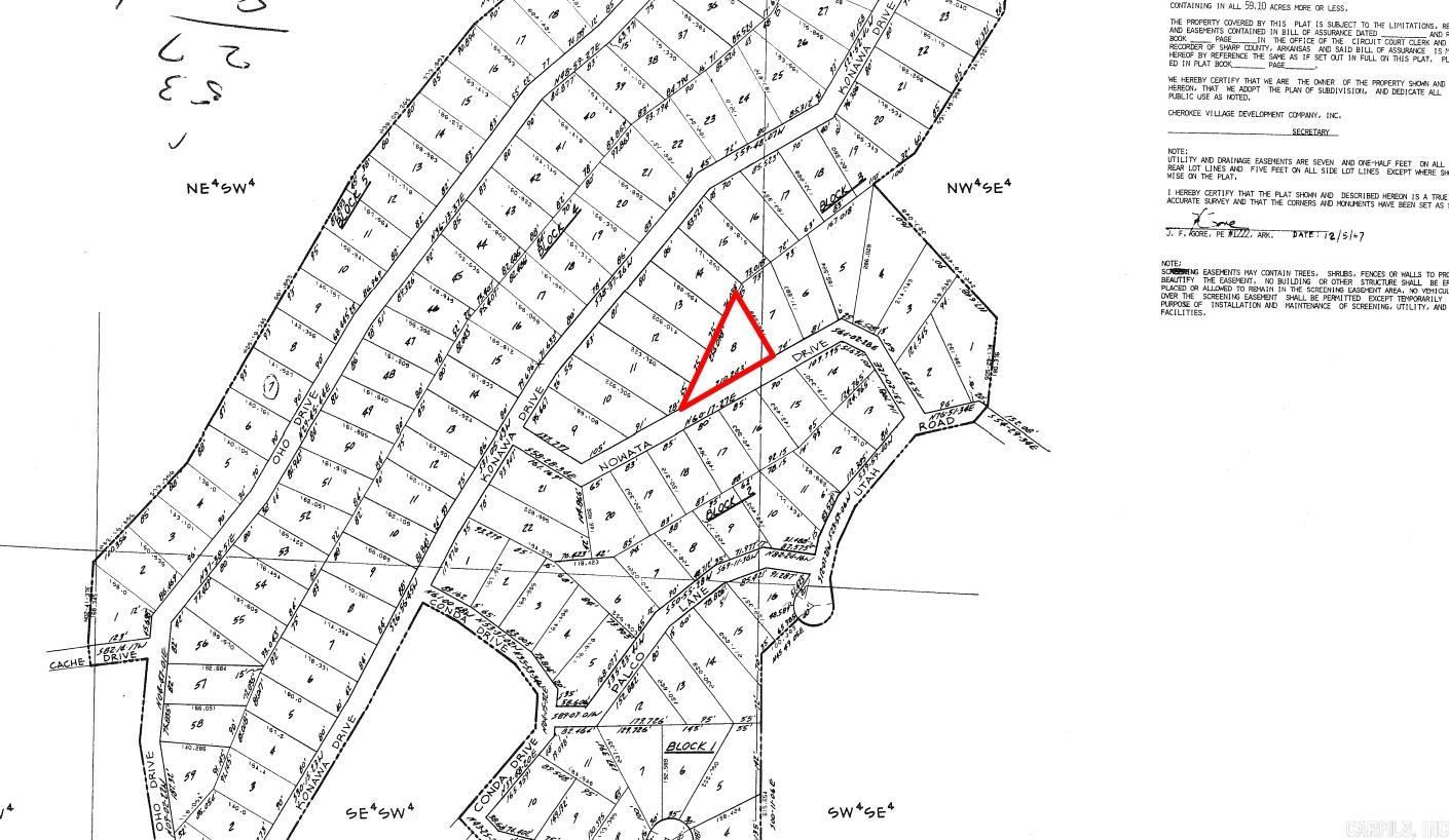 Photo 2 - Vacant Land for sale – Lot 8  Nowata   Cherokee Village, AR