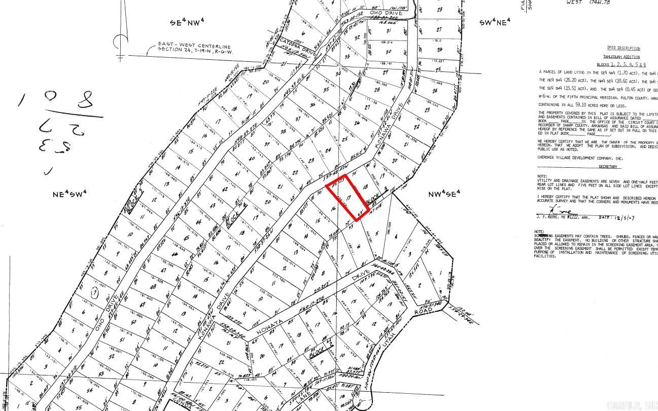 Photo 2 - Vacant Land for sale – Lot 17  Konawa   Cherokee Village, AR