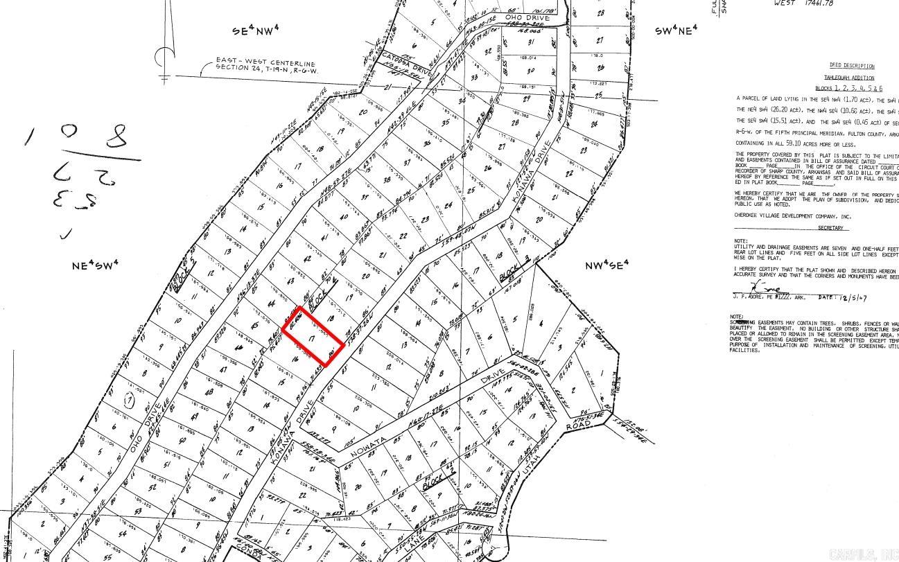 Photo 2 - Vacant Land for sale – Lot 17  Konawa   Cherokee Village, AR