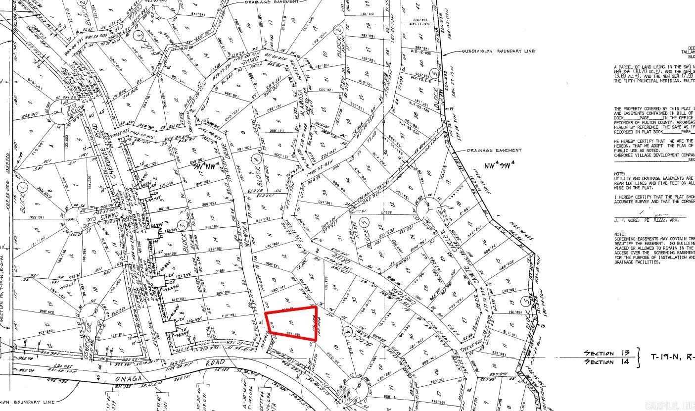 Photo 2 - Vacant Land for sale – Lot 15  Wewoka   Cherokee Village, AR