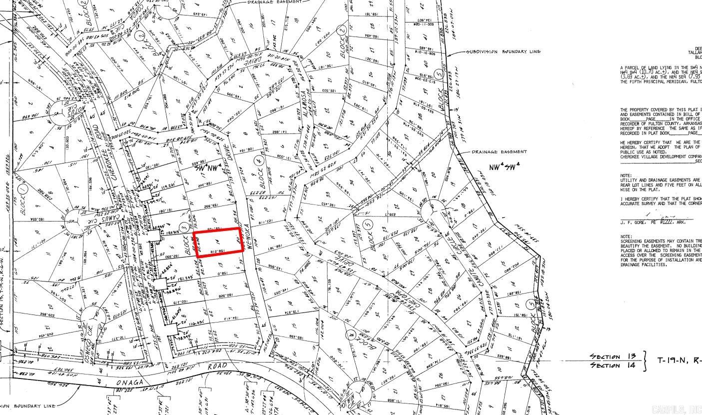 Photo 2 - Vacant Land for sale – Lot 14  Wewoka   Cherokee Village, AR