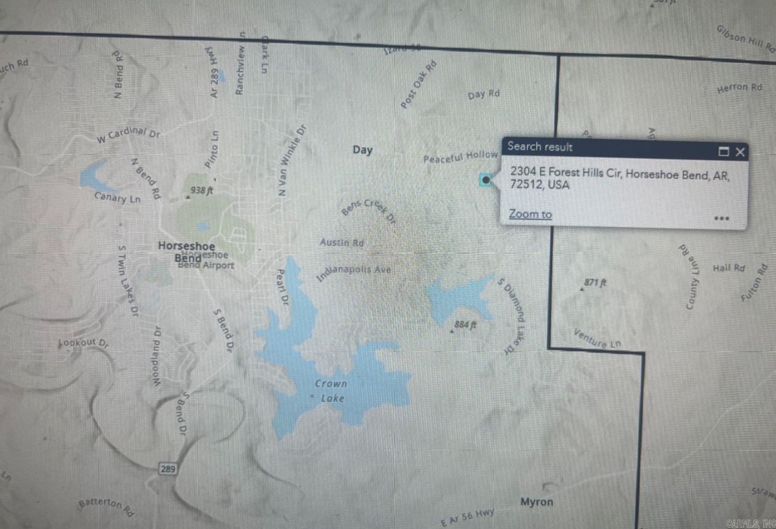 Photo 3 - Vacant Land for sale – 2304 E Forest Hills Cir   Horseshoe Bend, AR