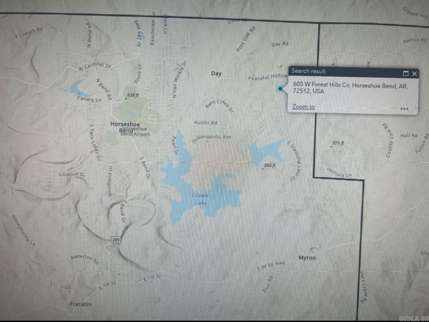 Photo 2 - Vacant Land for sale – 605 W Forest Hills Cir   Horseshoe Bend, AR